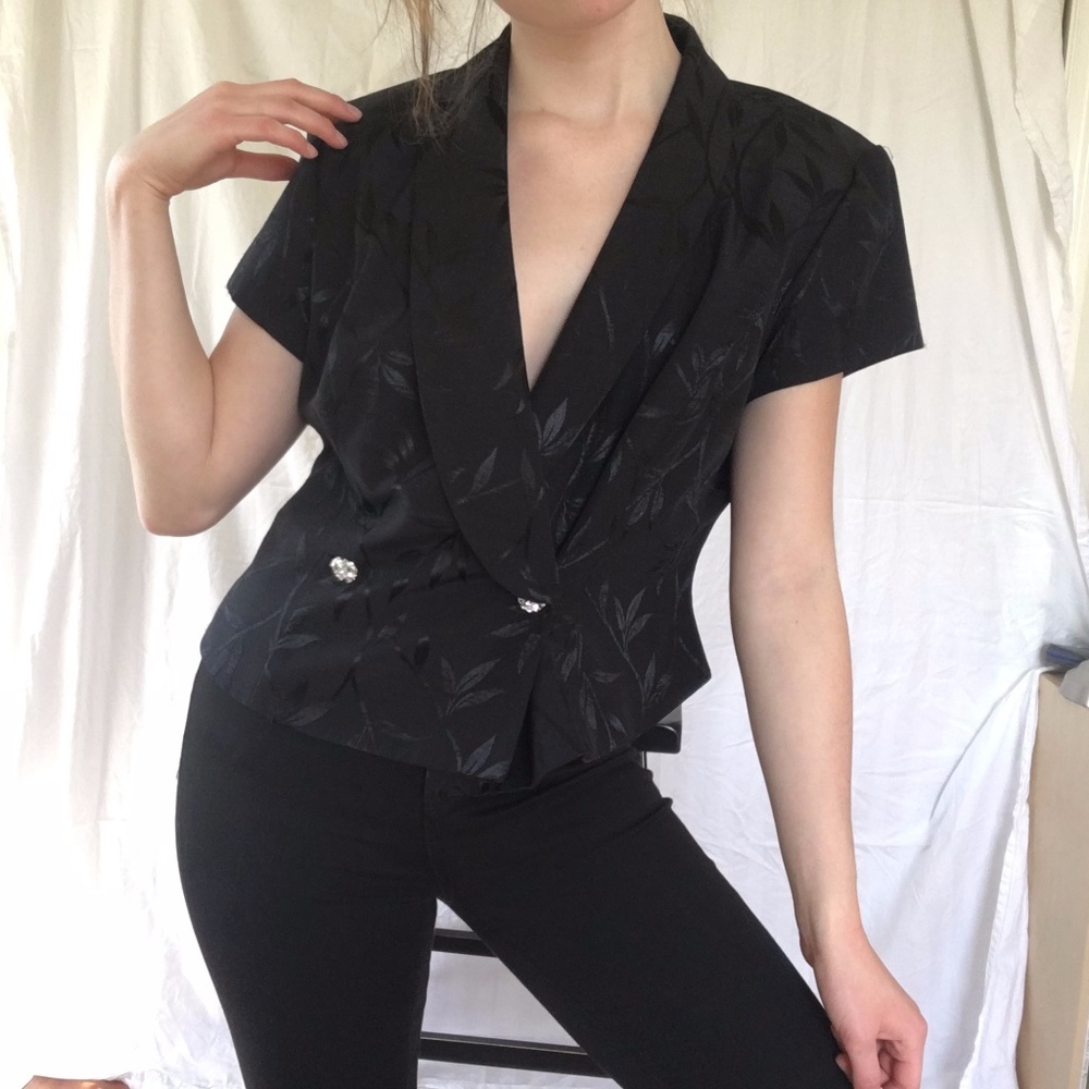 Vintage J.R. Nites by Caliendo floral blouse